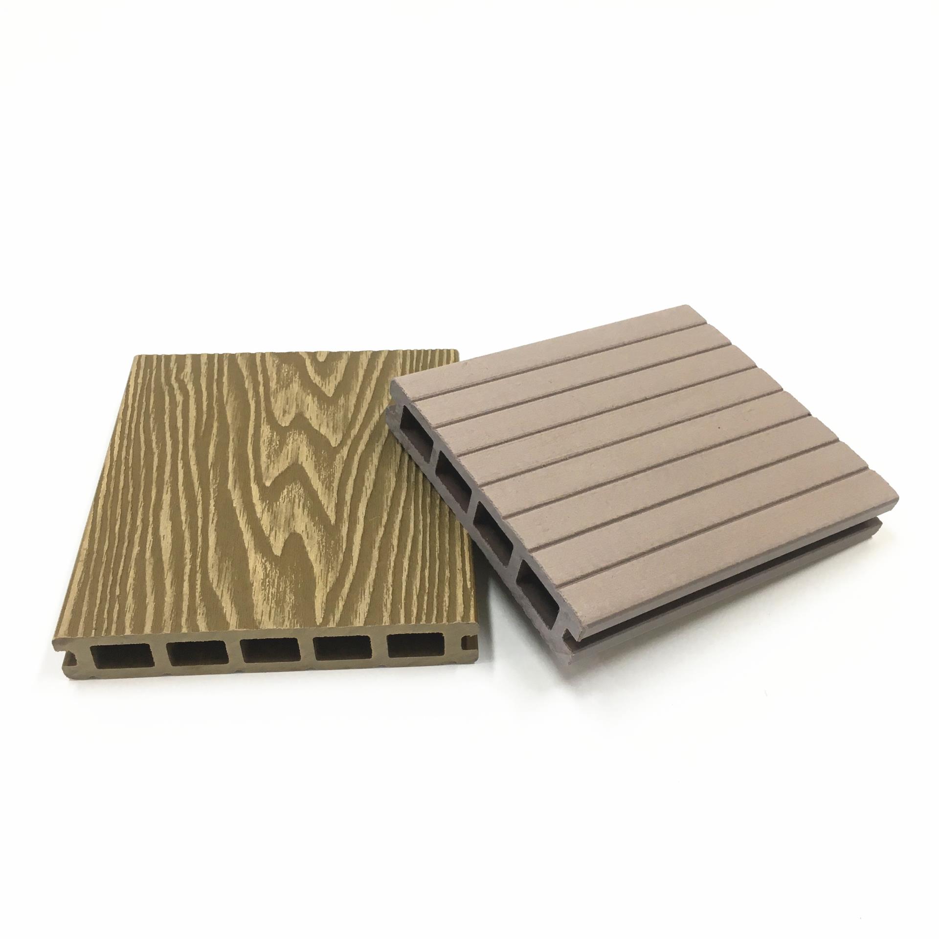 WPC deck board - PROSHIELD - Oakio Plastic Wood Building Materials Co.,Ltd.  - wood look / grooved / clip-on